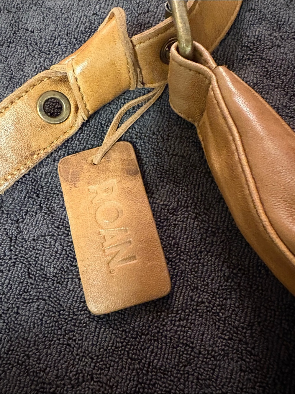 ROAN by Bed Stu Cognac/Brown Leather Shoulder Bag - Picture 4 of 14